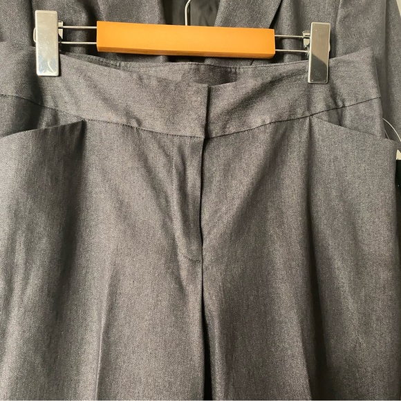 Ladies Jones New York 2 piece Pant Suit in Denim Grey/Blue Size 8 - Picture 5 of 6